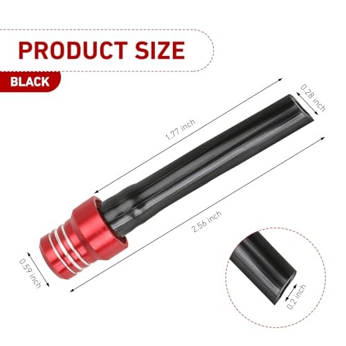 Gas Fuel Tank Cap Breather Tube, CNC Aluminum Alloy Air Vent Hose 1 PCS Red