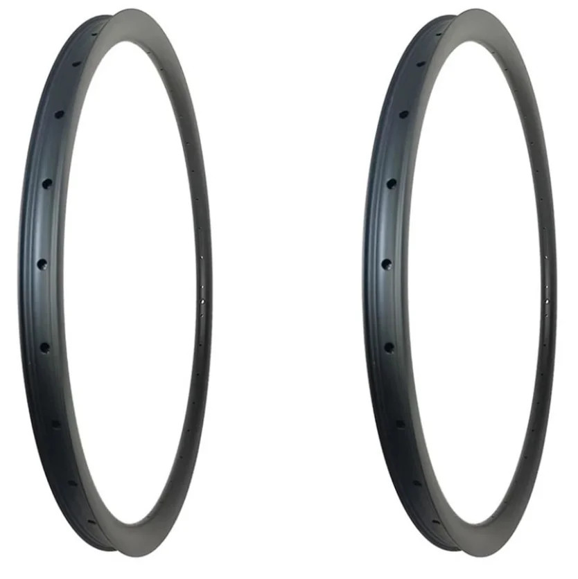 700C Symmetry Disc/V-brake Tubeless Carbon Road Bike Rims Matte/Glossy Finish