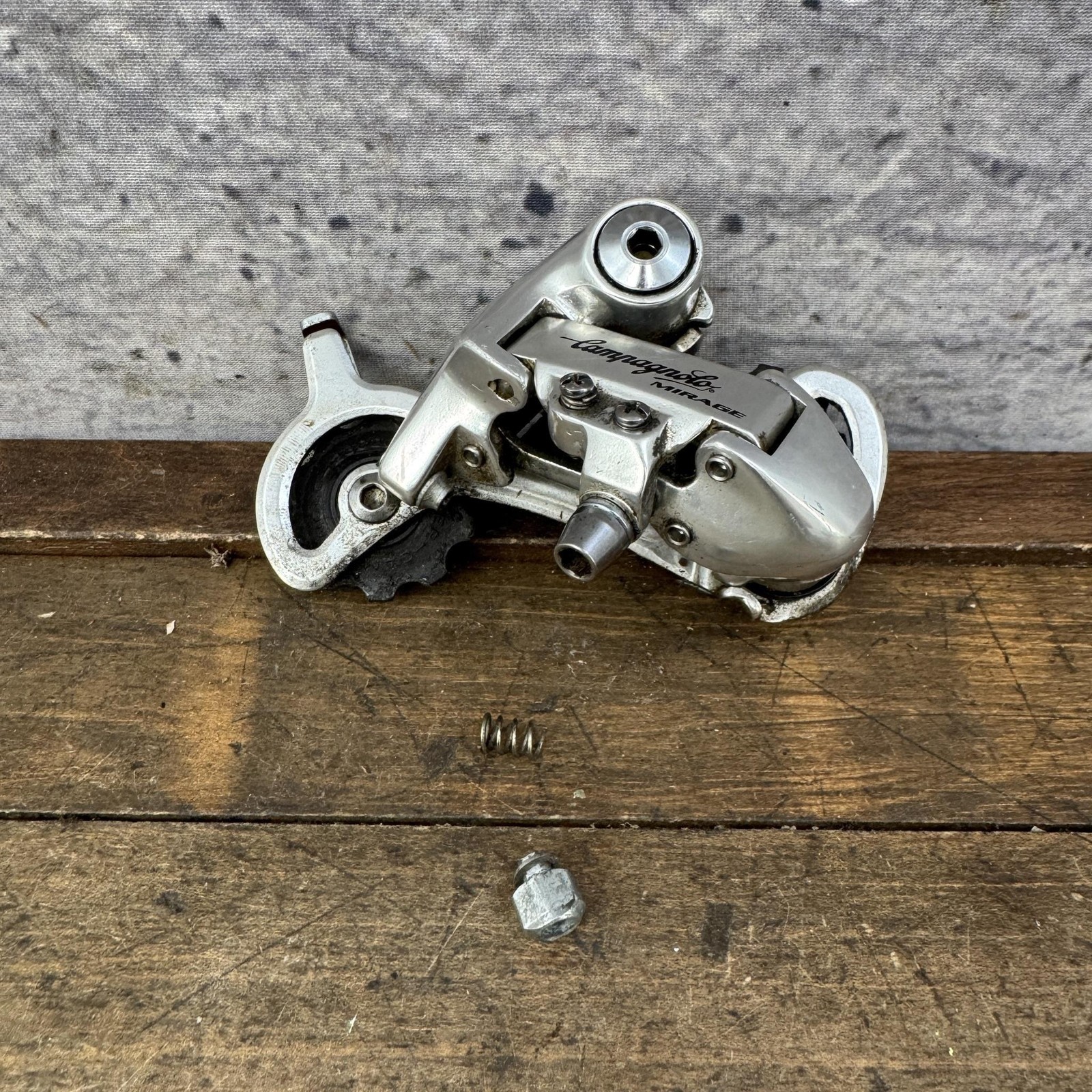 Vintage Campagnolo Mirage Rear Derailleur Long Cage Pulley PInch Bolt PARTS