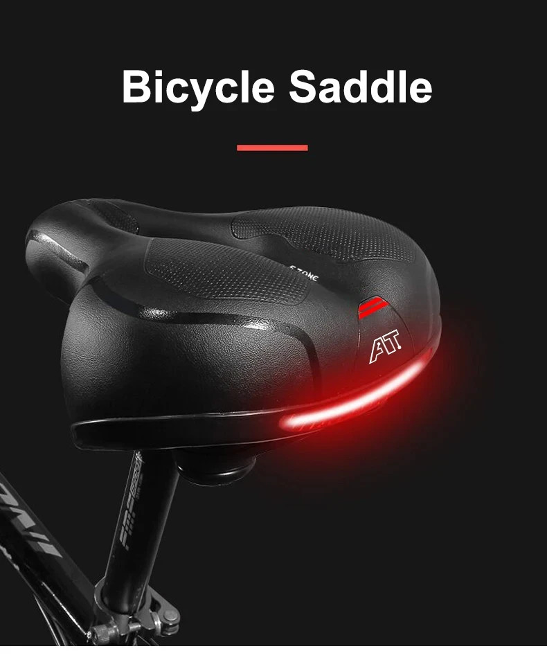 For bike Extra Wide Big Bum Bike Saddle Seat Bicycle Gel Pad Soft Comfort US