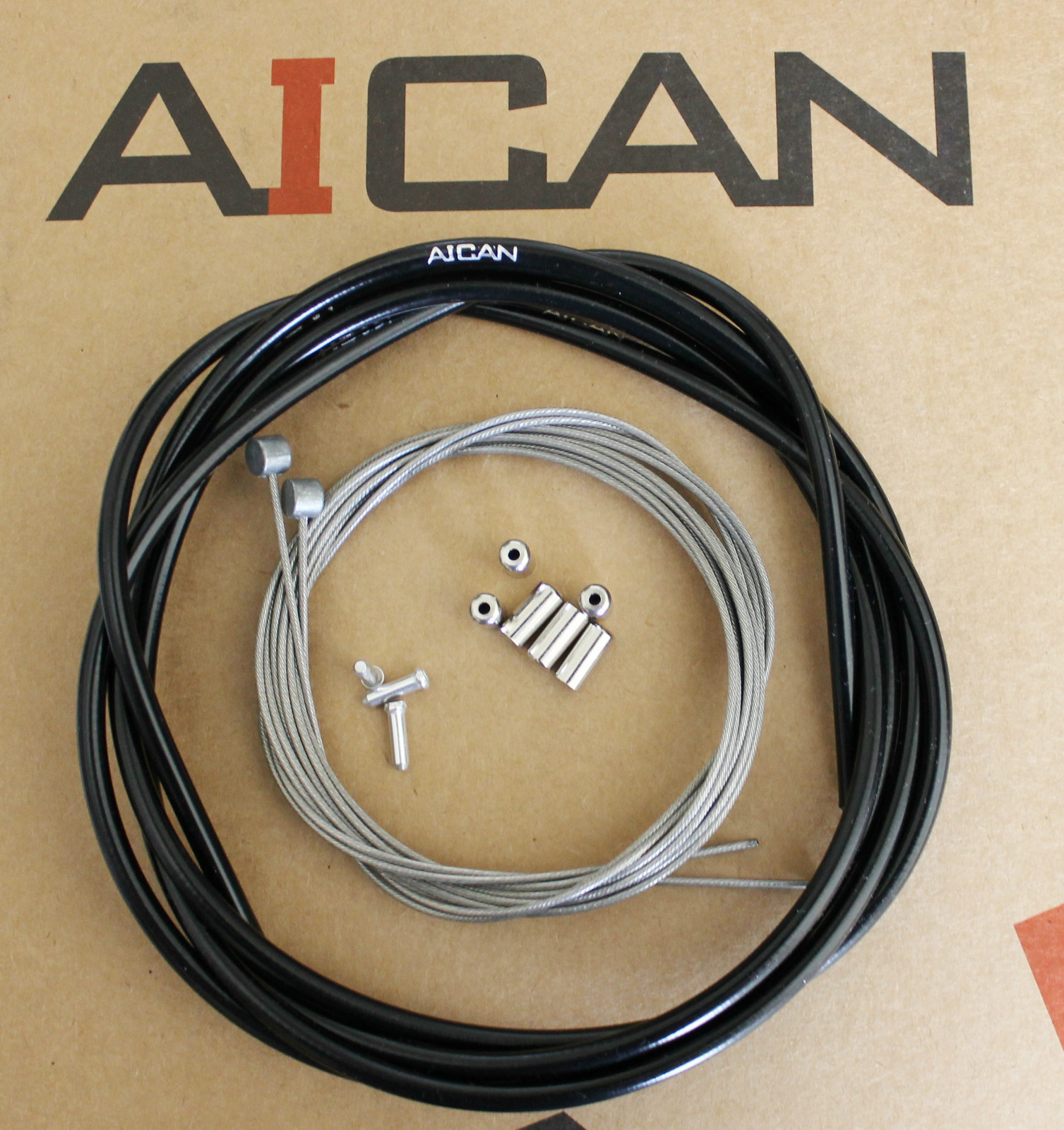 Aican PREMIUM MTB Mountain bike bicycle BRAKE cable housing set kit, Black