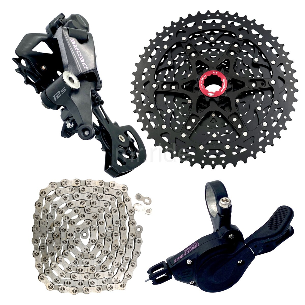 Shimano DEORE M6100 12 Speed MTB Groupset SunRace 11-51T Cassette Complete Kit