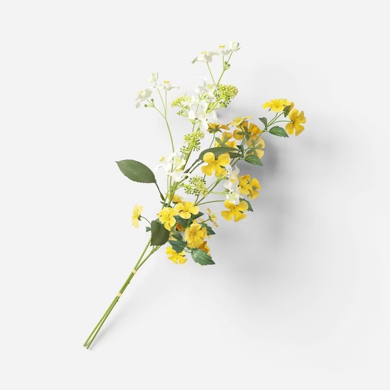28″ Wildflowers Stem Yellow/White