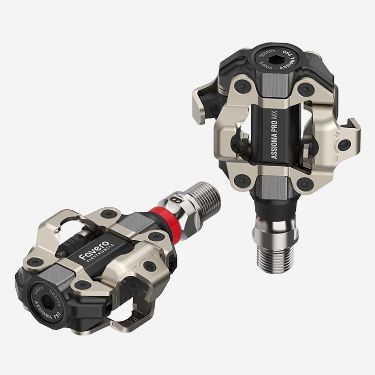Favero ASSIOMA PRO MX-1 Power Meter Pedals with Power Bank Bundle