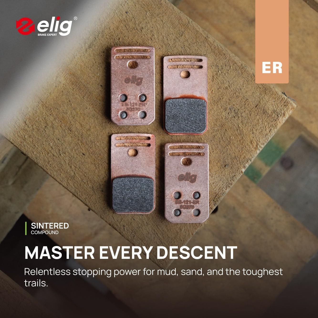 ELIG Bike Disc Brake Pads for Magura Gustav Pro 4 Piston｜Mountain Bike/eMTB/Trai