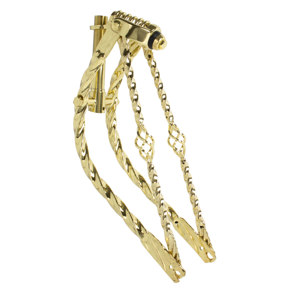 OG Lowrider Classic 20″ Bent All Square Cage Twisted Spring Fork 1″ Gold Bike