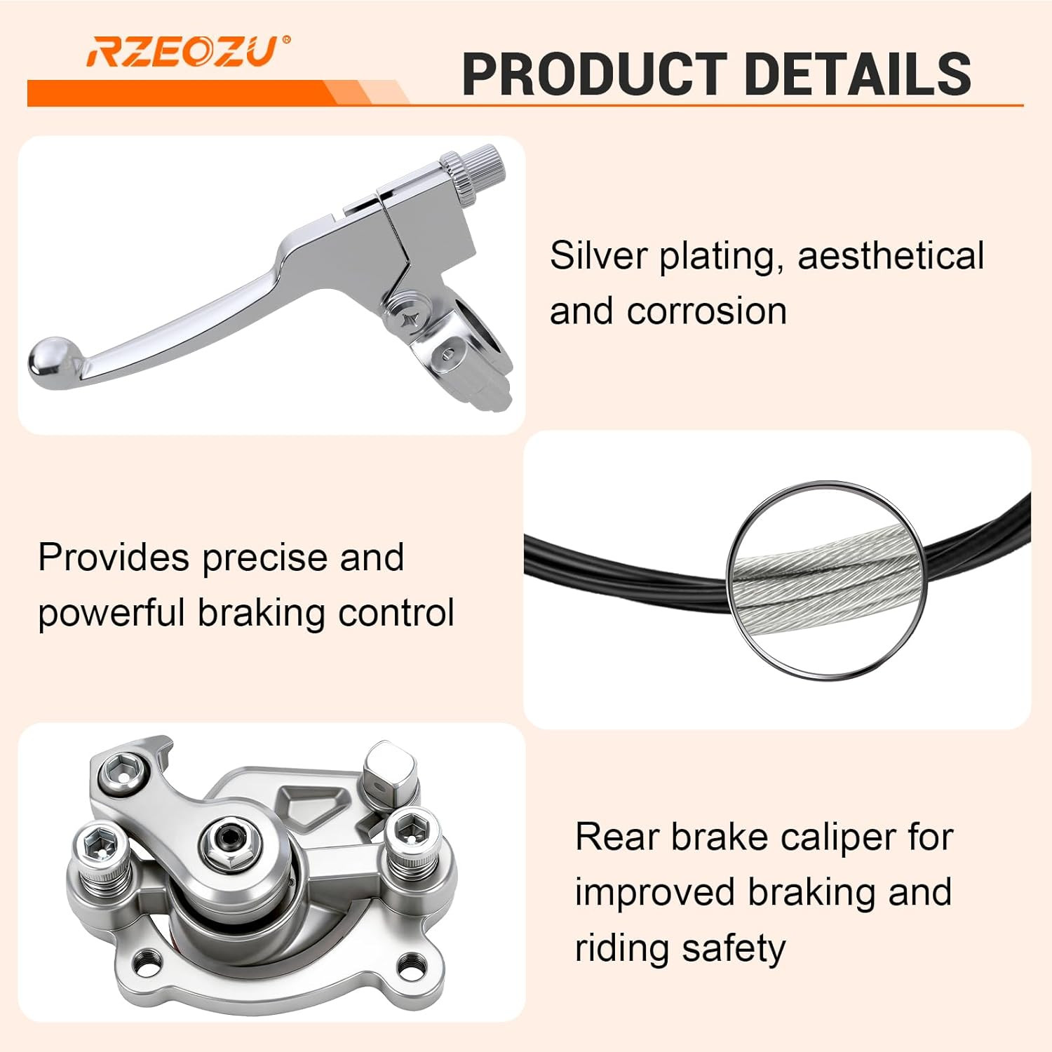 Mini Bike Disc Brake Kit with 180Mm Brake Rotor Compatible with Coleman Minibike