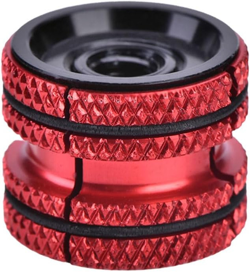 Headset Expander Plug, Headset Carbon Fork Compression Plug for 28.6mm(Red) Comp