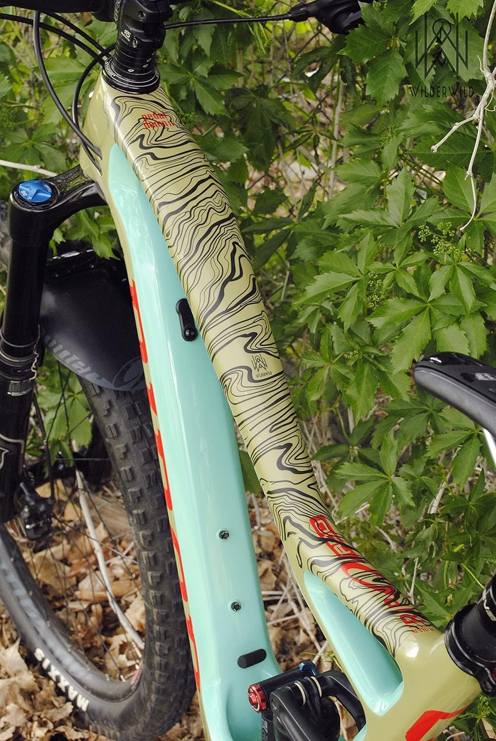 Customizable Mountain Bike Frame Protector 4″x72″ Vinyl Wrap