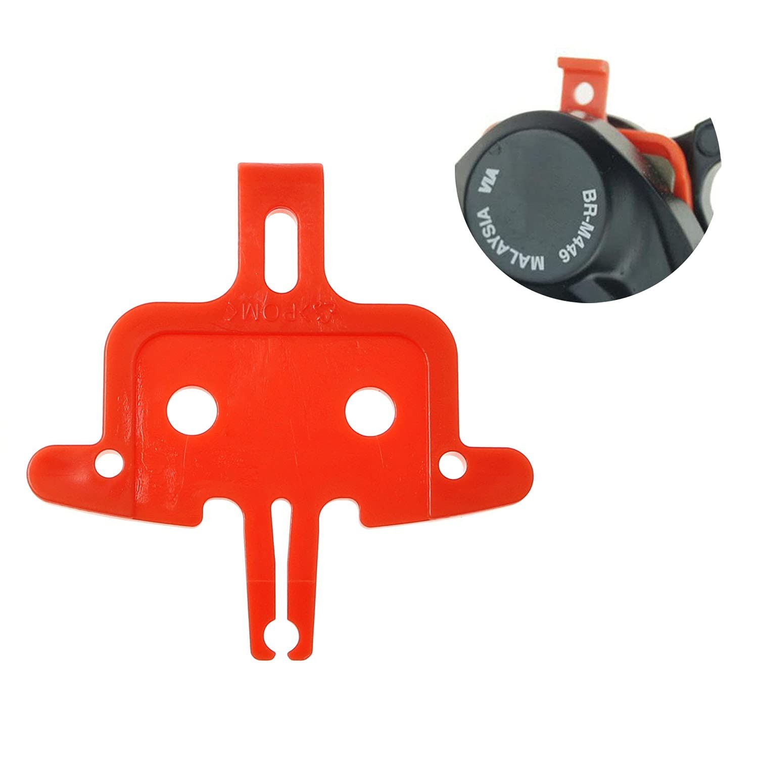 2pcs Bicycle Brake Pad Spacer Hydraulic Disc Spreader Insert Alignment Red