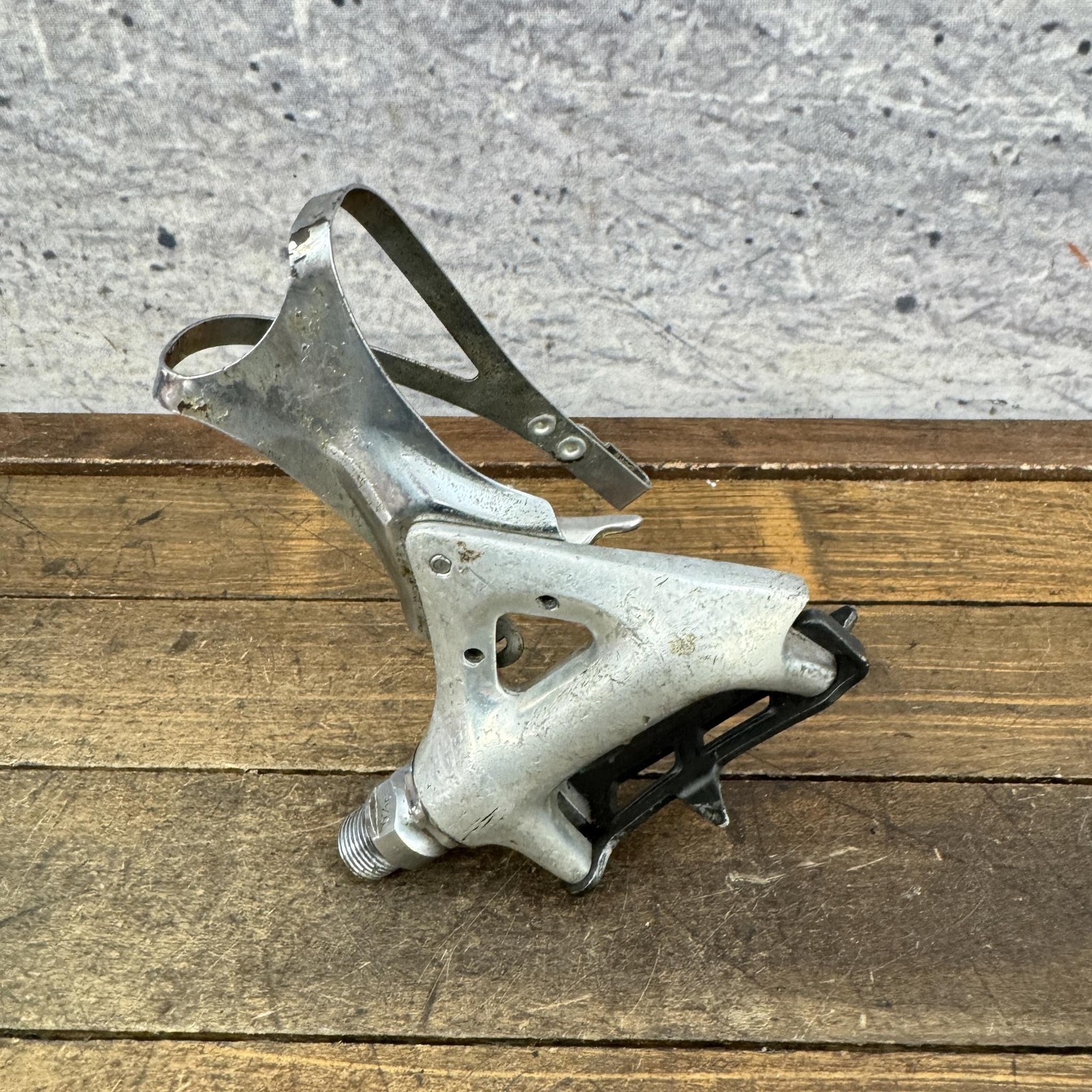 Vintage Shimano Dura-Ace PD-7400 LEFT Pedal 9/16 In Toe Clip Road Eroica
