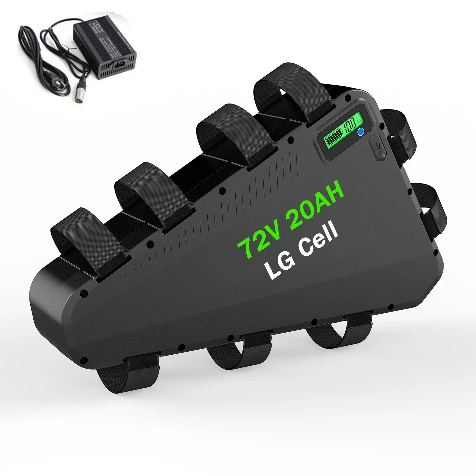 72V 20AH Downtube Triangle Waterproof Lithiu Battery Pack for 72V 3000W Motor