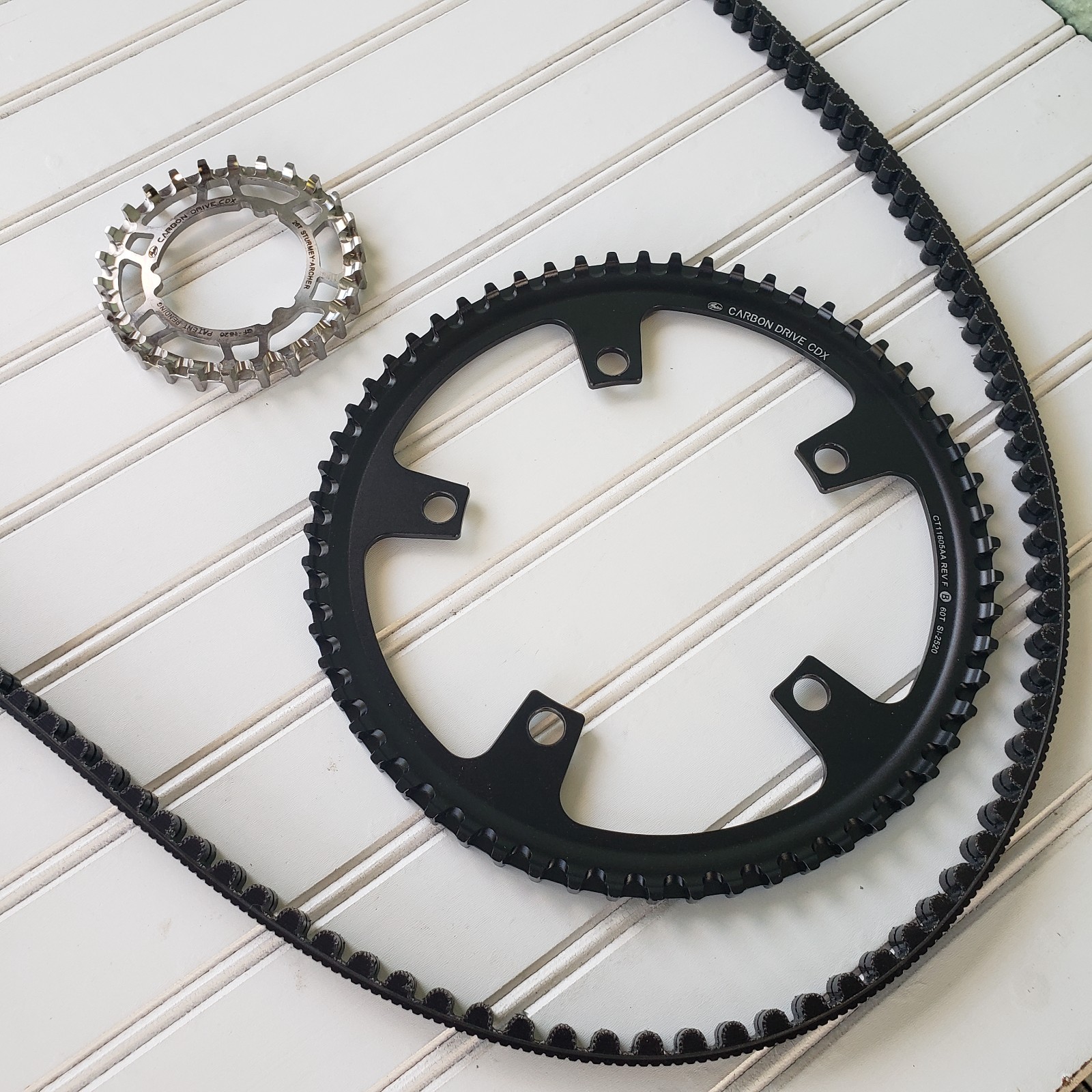 Gates Carbon Drive CDX Front 60T & Rear 24T Sturmey-Archer Sprocket & Belt