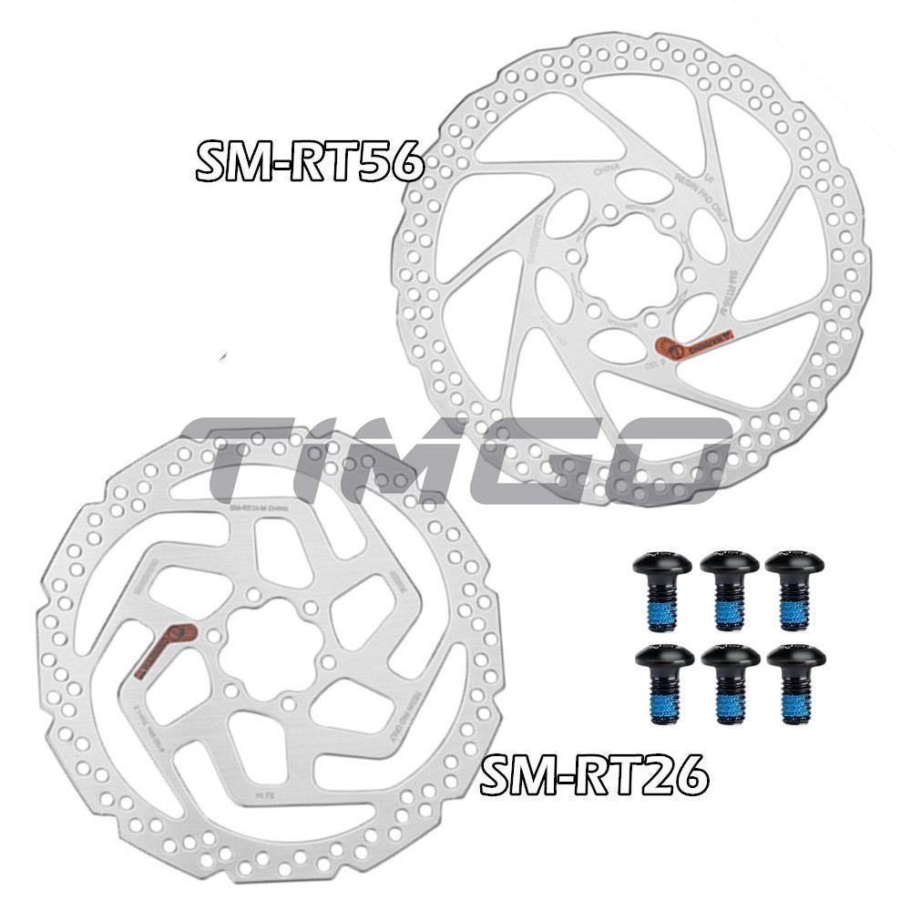 Shimano SM-RT26 SM-RT56 Disc Brake Rotor Stainless Steel 6 Bolts 160mm 180mm