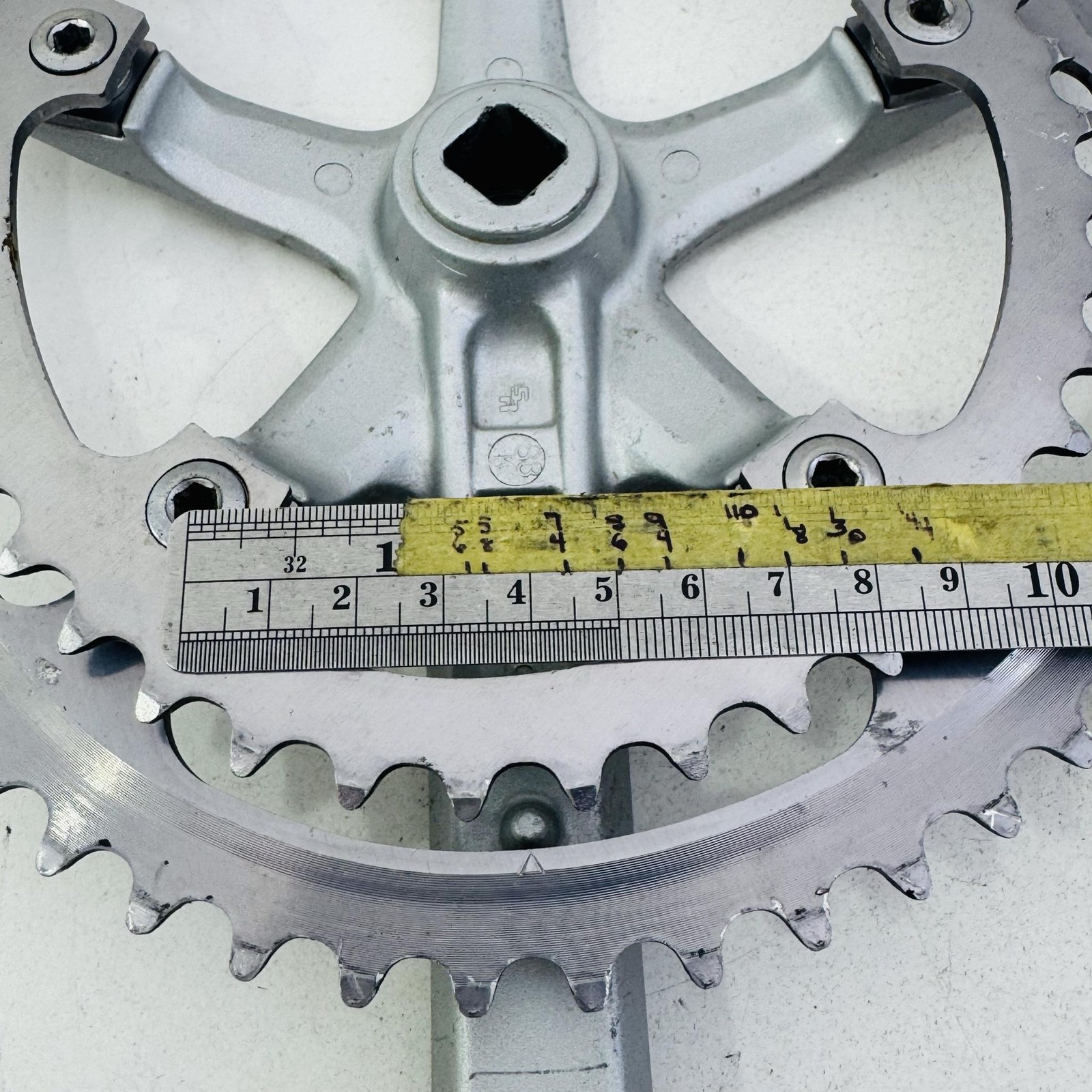 Vintage Sakae EDGE Double Crankset 170mm 52/42T Square Taper Road Bike Japan A83
