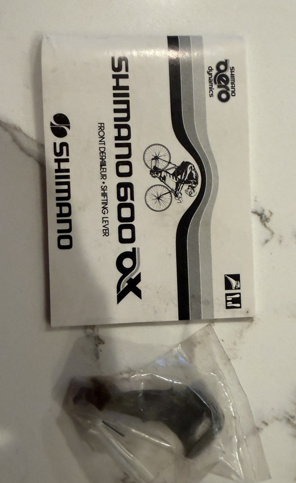 Shimano 600 AX FD-6300 Front Derailleur 2x6s Braze-On NOS