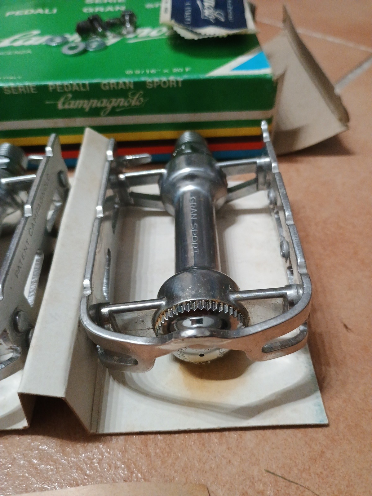 Nos Nib Vintage Campagnolo NGS Pedals New Gran Sport New X Colnago Pedals