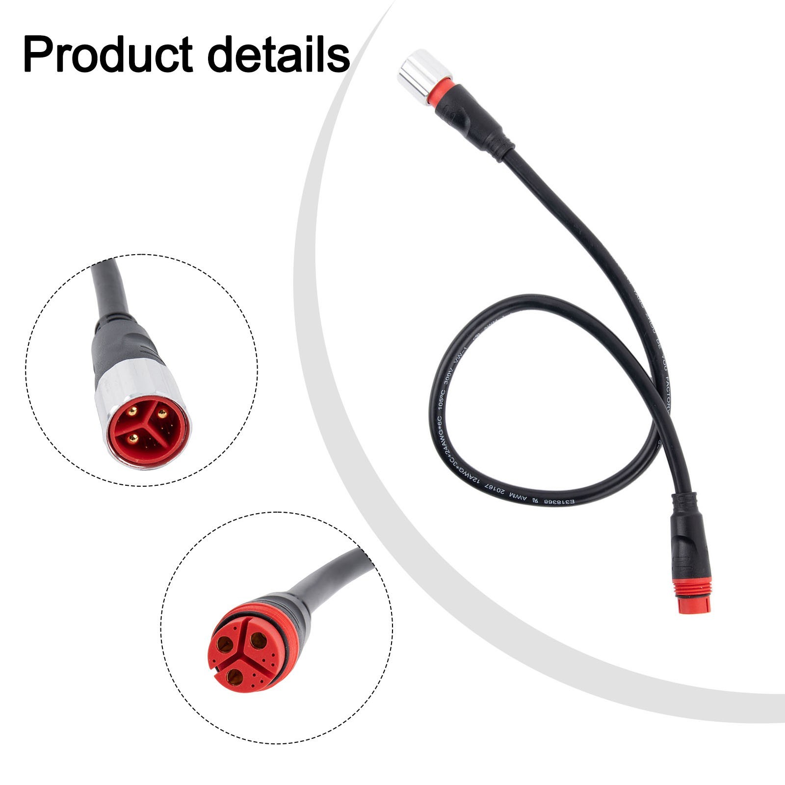 Electric Bike 11 Pin Extension Cable 50cm for Bafang 750W 1000W Hub Motor