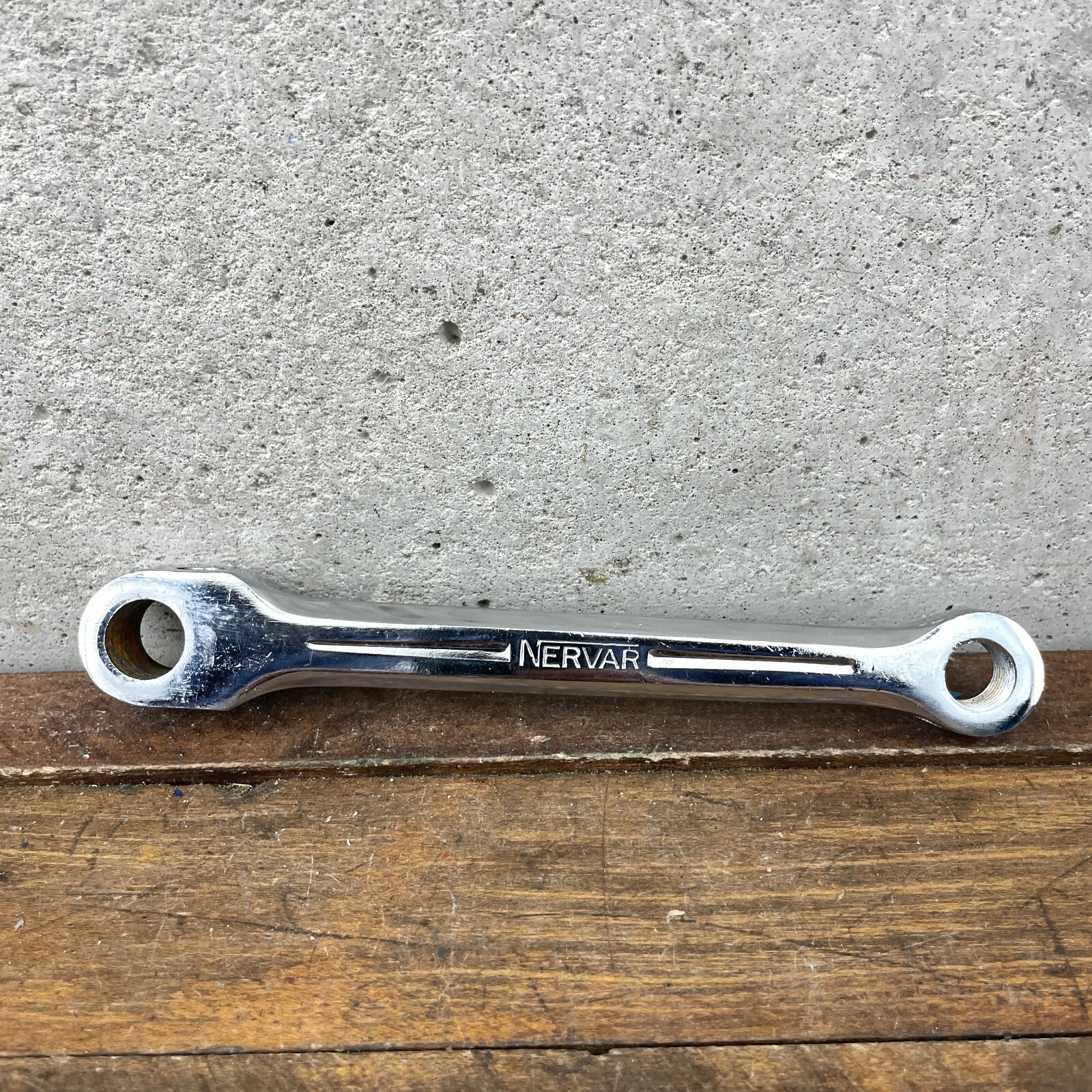 Vintage Nervar Crank Arm LEFT 165 mm Steel Chrome Cottered Peugeot Race France
