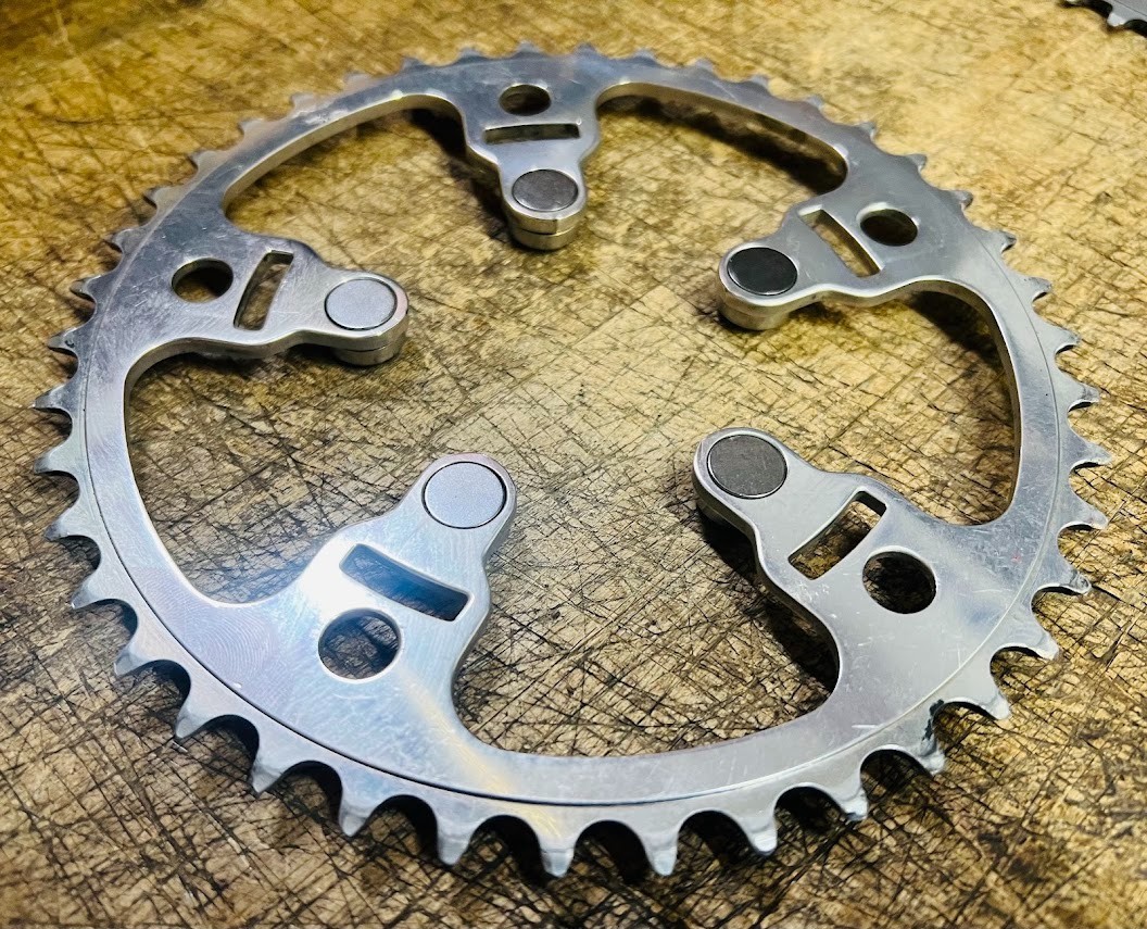 TA Specialites Triplizer 42t Chainring 130mm 74mm BCD Road Silver 2x to 3x