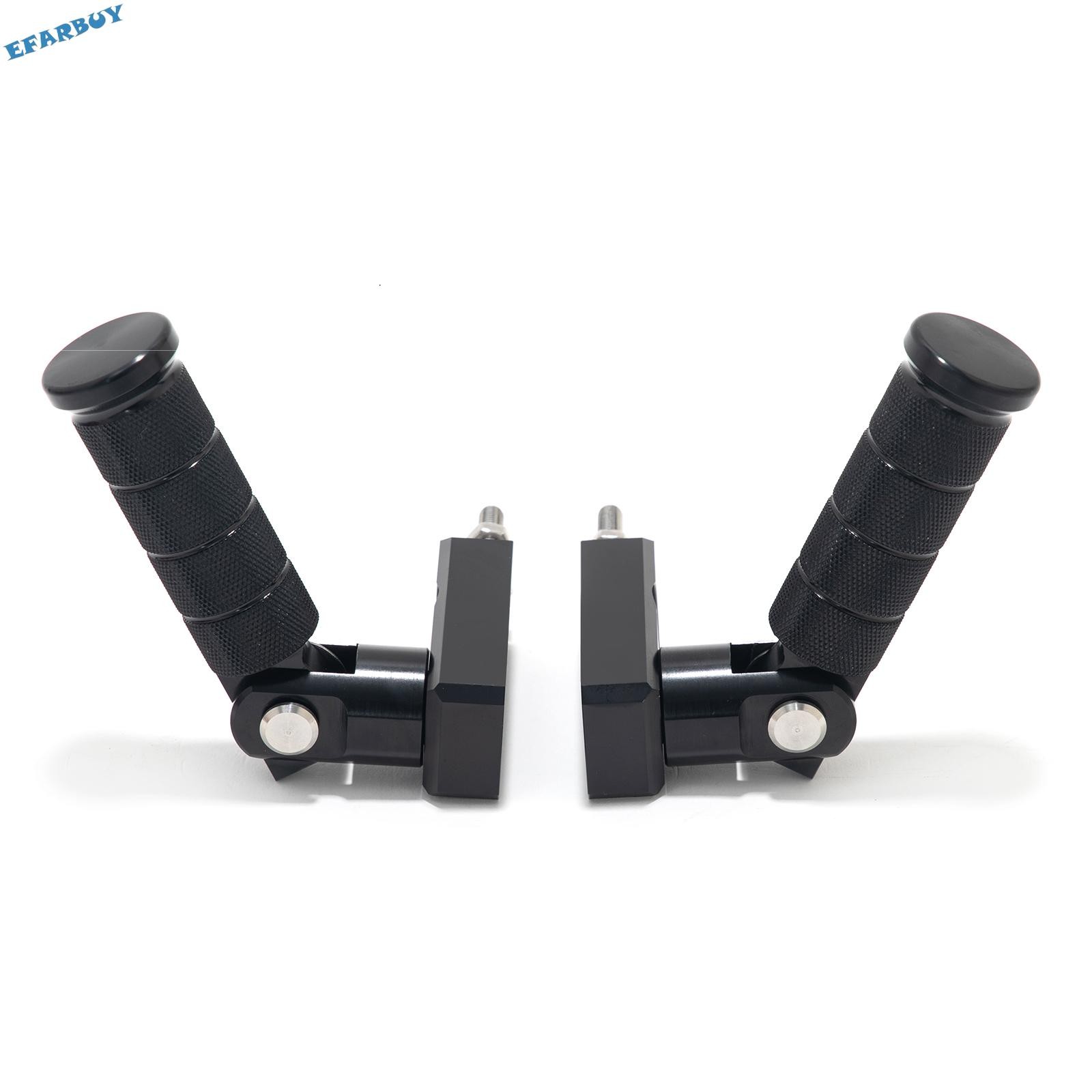 Black Billet Aluminum Rear Stunt Foot Pegs Pedal for SUR-RON LBX for Segway X260