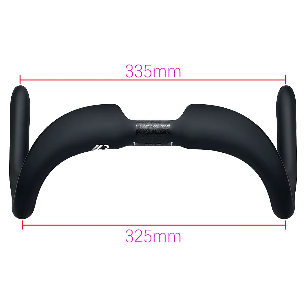 Road Bicycle Full Carbon Fixed Gear Drop Bar 31.8mm 315-395mm Matte Handlebar