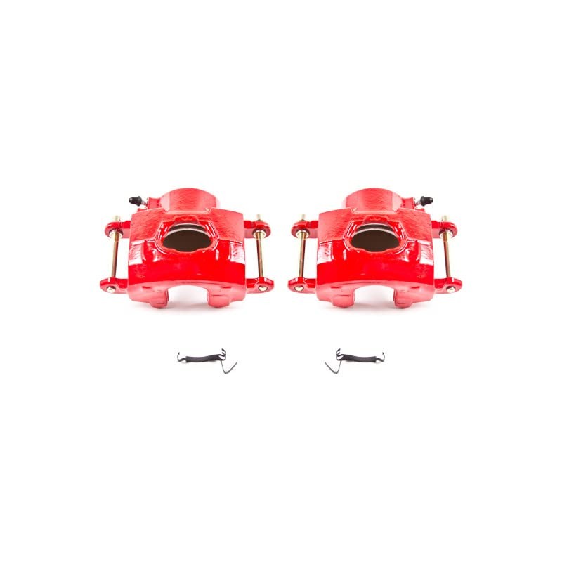 Front Red Powder Coated Brake Caliper Pair for Buick Electra 1978-84 |Estate
