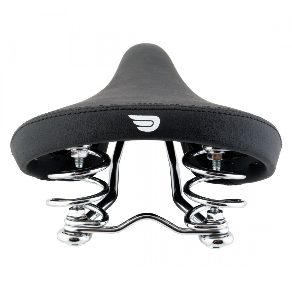 Pure Cycles City Classic Saddle – Black Stell Rails PVC Cover Unisex