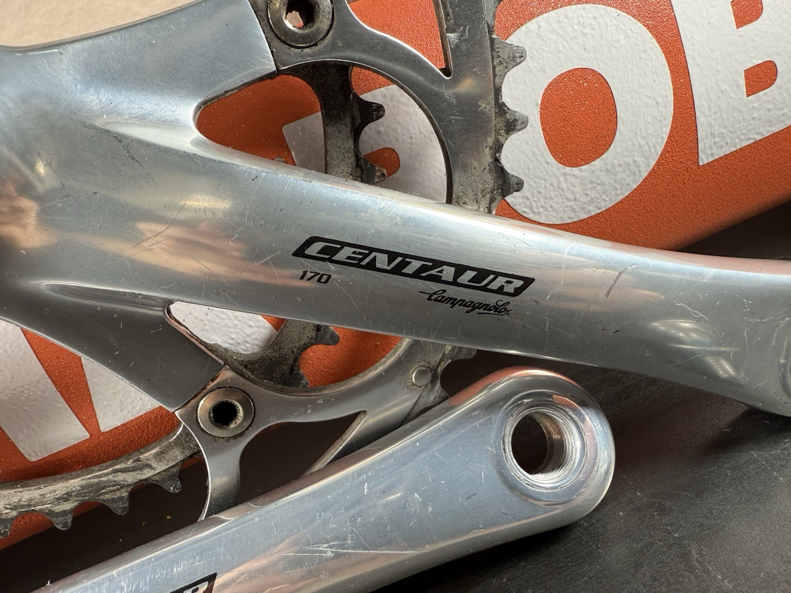Campagnolo Centaur 10 Speed Double Crankset 53-39 Tooth Silver 170 #11