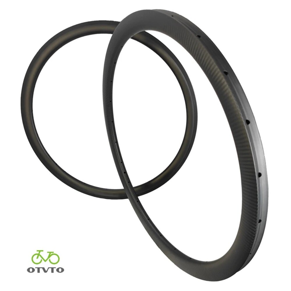 1 Pcs 700c Gravel Bike Carbon Rims Tubular 26mm Width 30mm 38mm 45mm 50mm Depth
