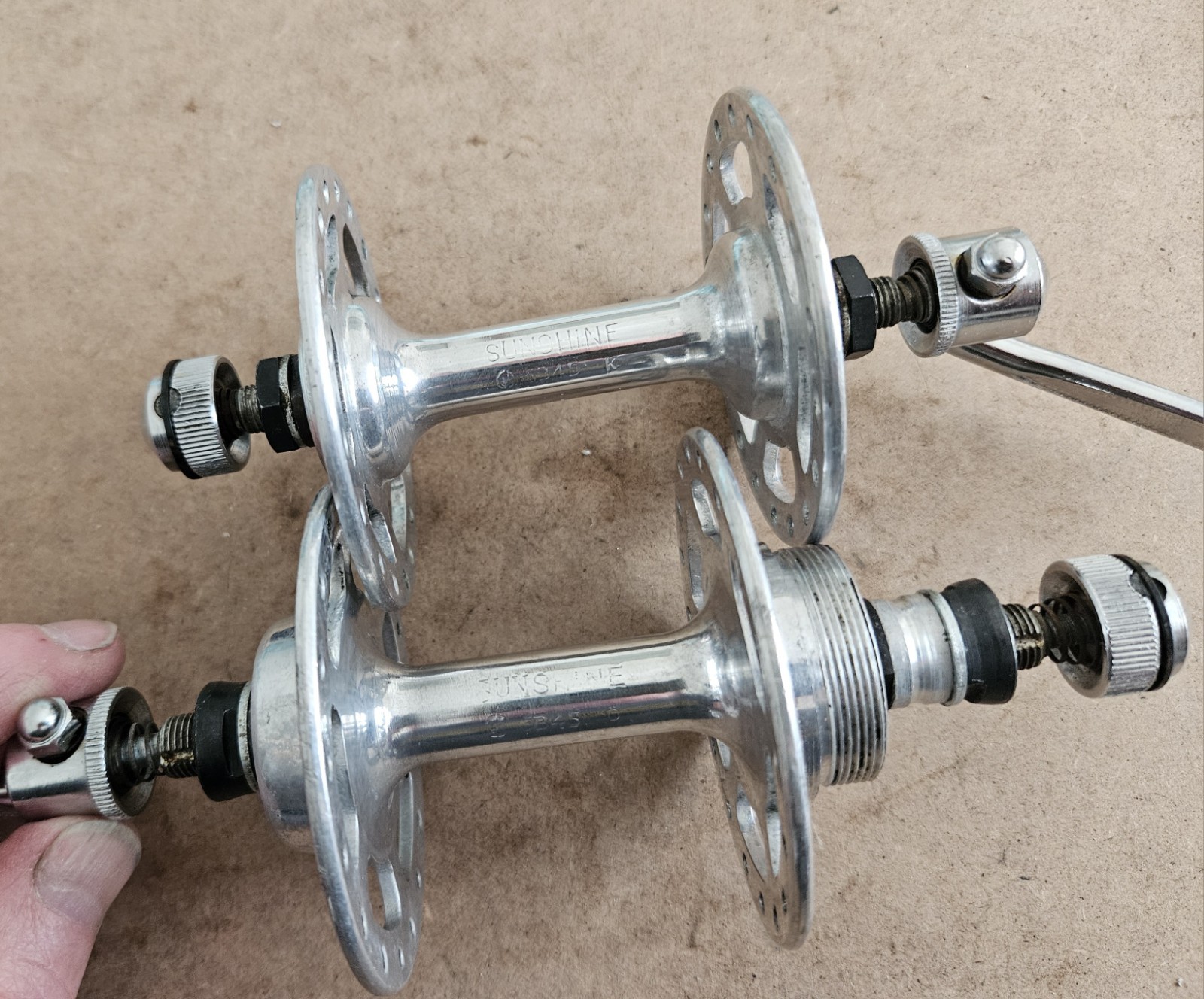 Vintage 1972 Sunshine Model 5345 High Flange Hubs 36 Spoke Count Nice!