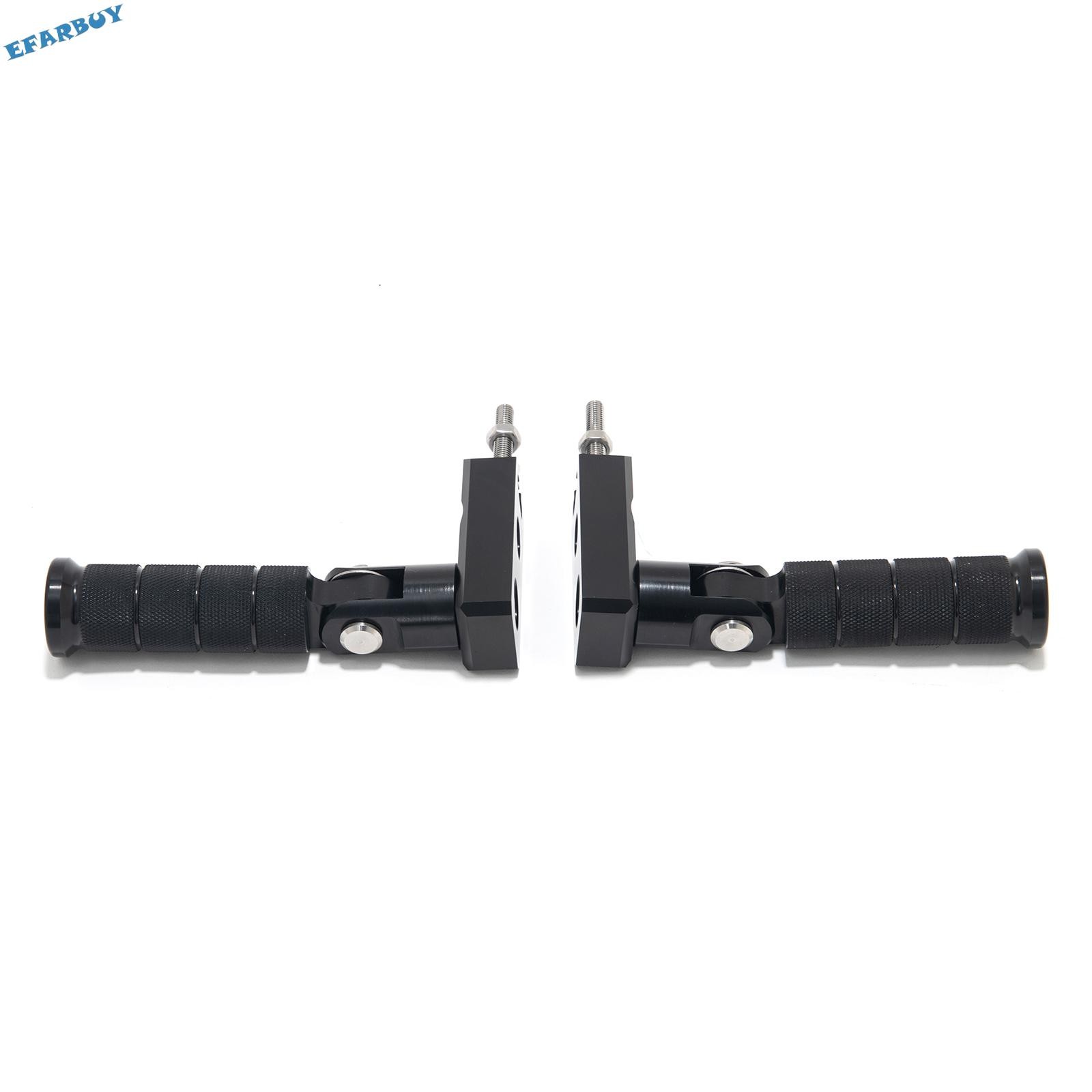 Black Billet Aluminum Rear Stunt Foot Pegs Pedal for SUR-RON LBX for Segway X260