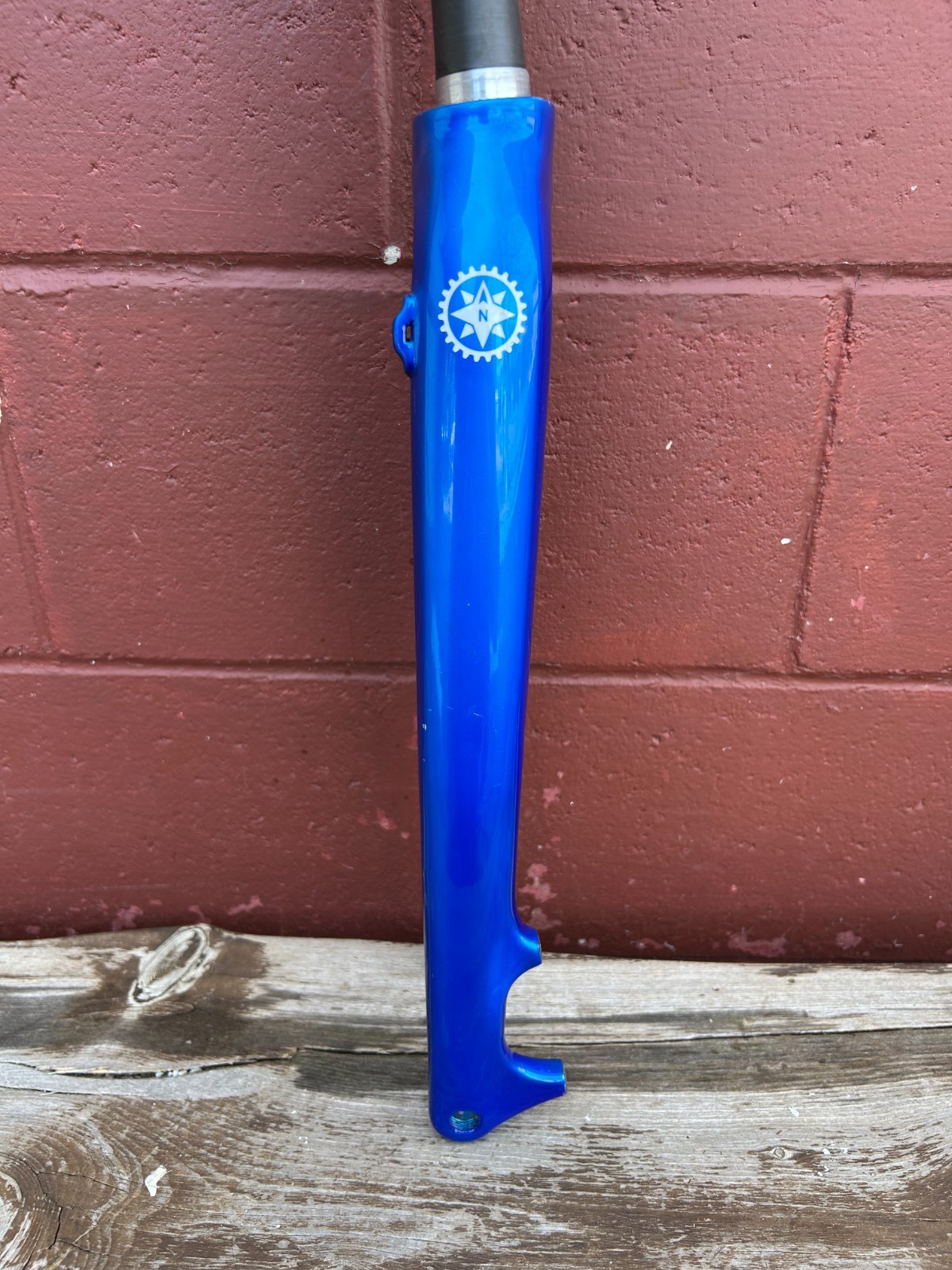 Salsa Cycles 700c 1 1/8 to 1 1/4 Tapered Thru Axle Disc Brake Blue Carbon Fork
