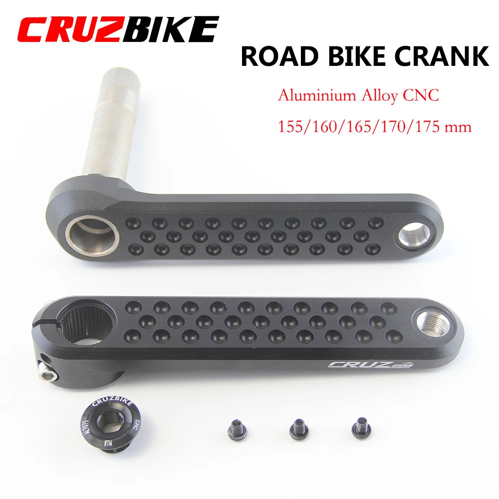 Road Bike Crankset 155/160/165/170/175mm Crank 9-12 Speed Double Chainring