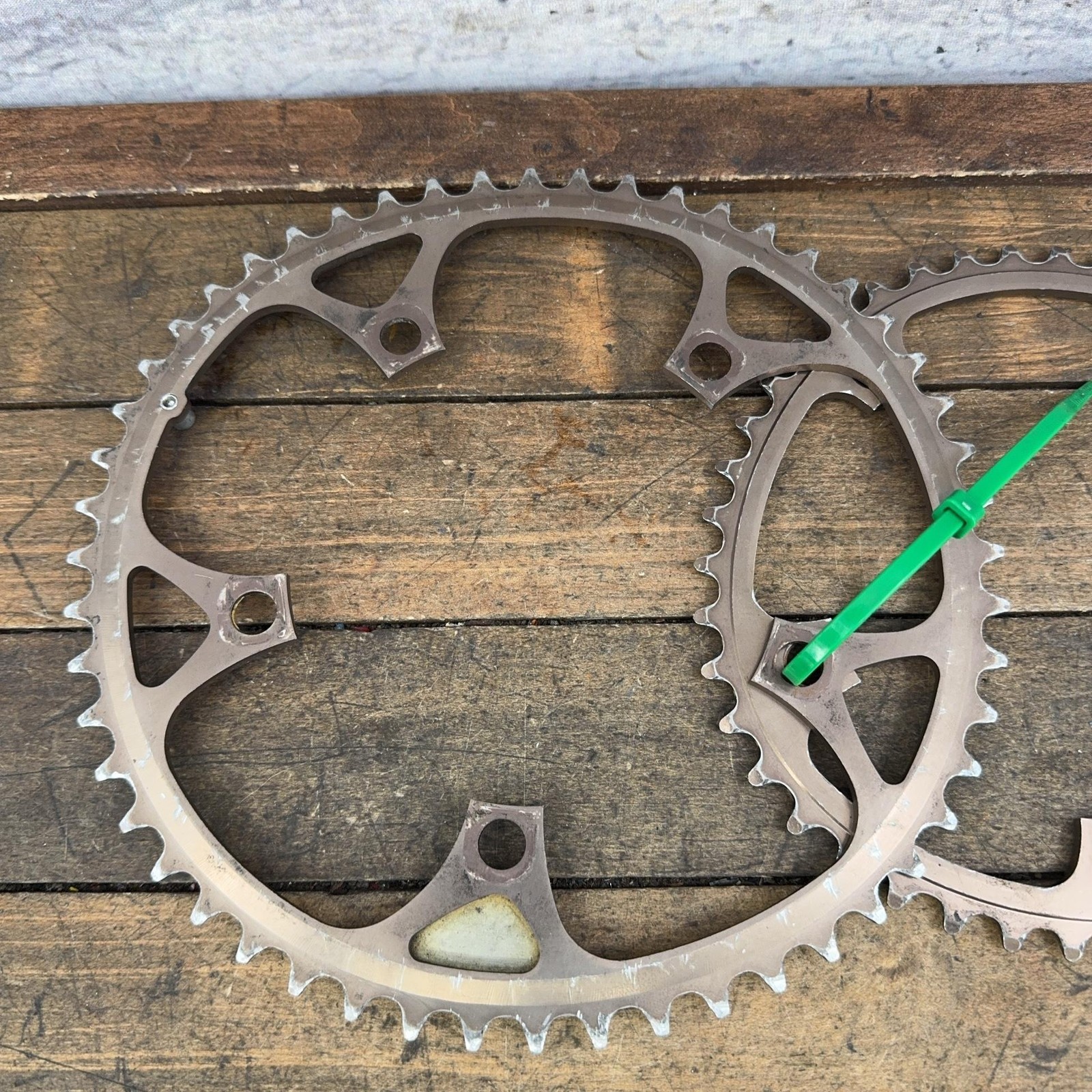 Vintage Shimano Biopace Chainring Set 42 Tooth 130 BCD 5 Arm Road Bike Oval 42t