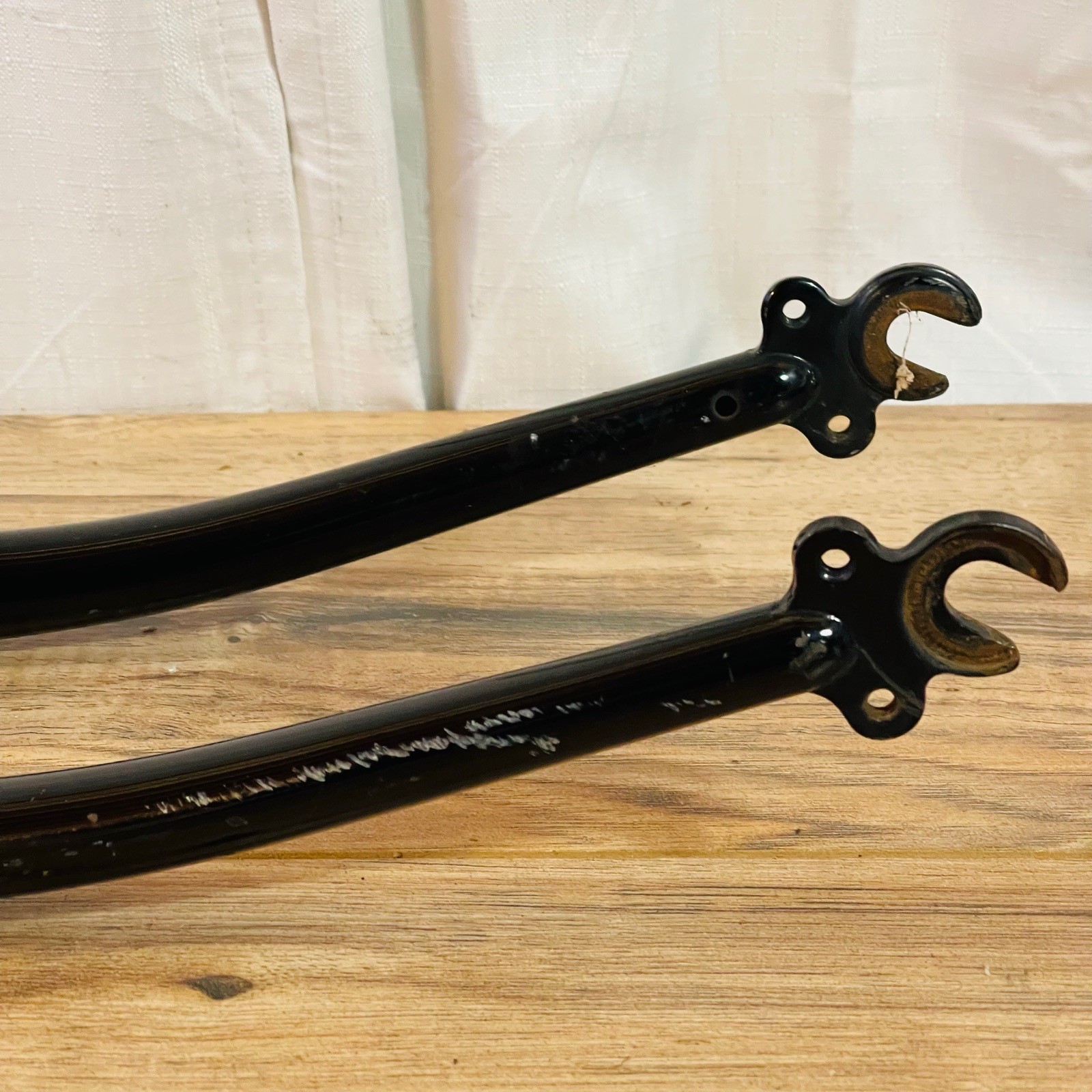 Lugged Crown 700C Steel Cantilever Fork 100mm QR Canti 1 1/8 Threadless 234mm