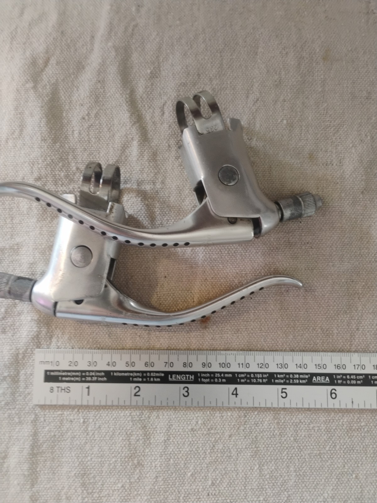 Vintage Dia-Compe Road Bike Brake Levers Drilled 23.5