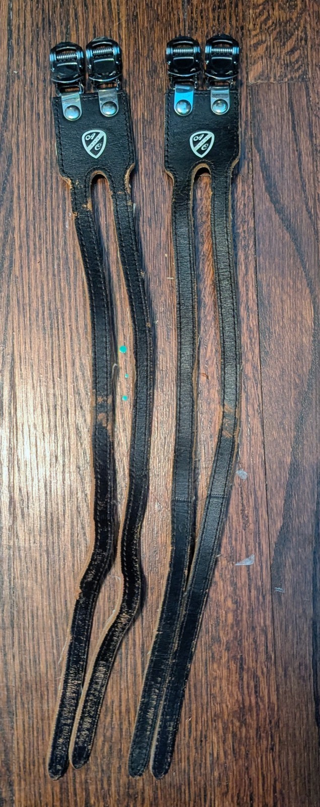 All City Black Double Strap Toe Clips