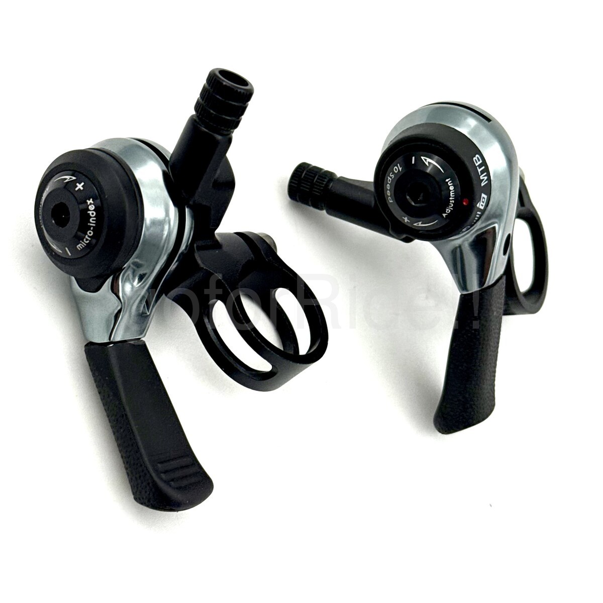 Microshift 2/3×10 Speed MTB Thumb Shifter Pair Left+Right, 22.2mm bar clamp