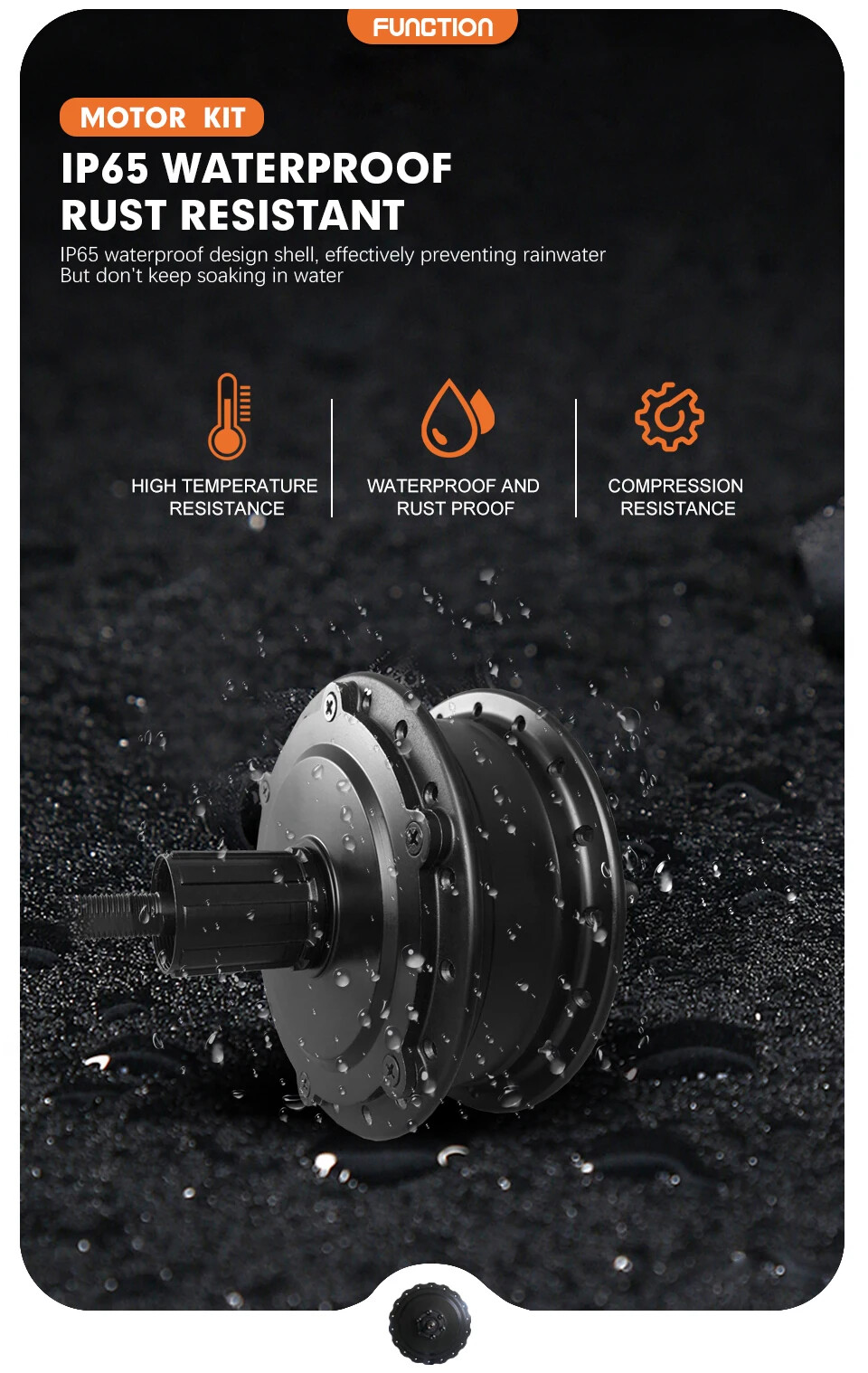 E-bike Conversion Kit 36V 48V 250W 350W 500W Rear Cassette Wheel Hub Motor