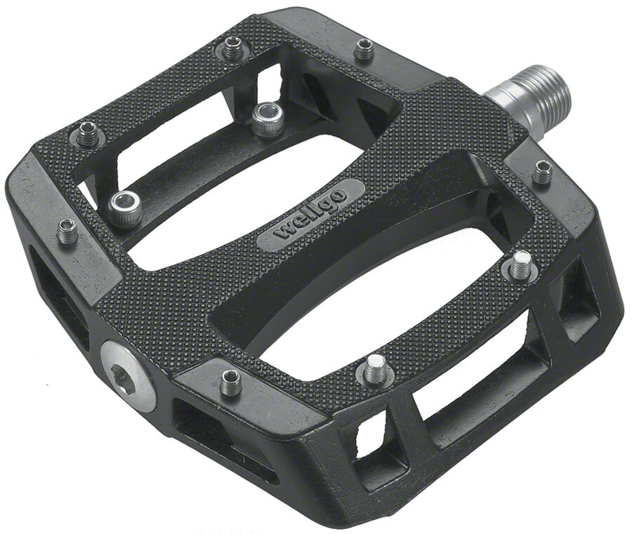 Wellgo A-52 Pedals – Platform, Aluminum, 9/16″, Black