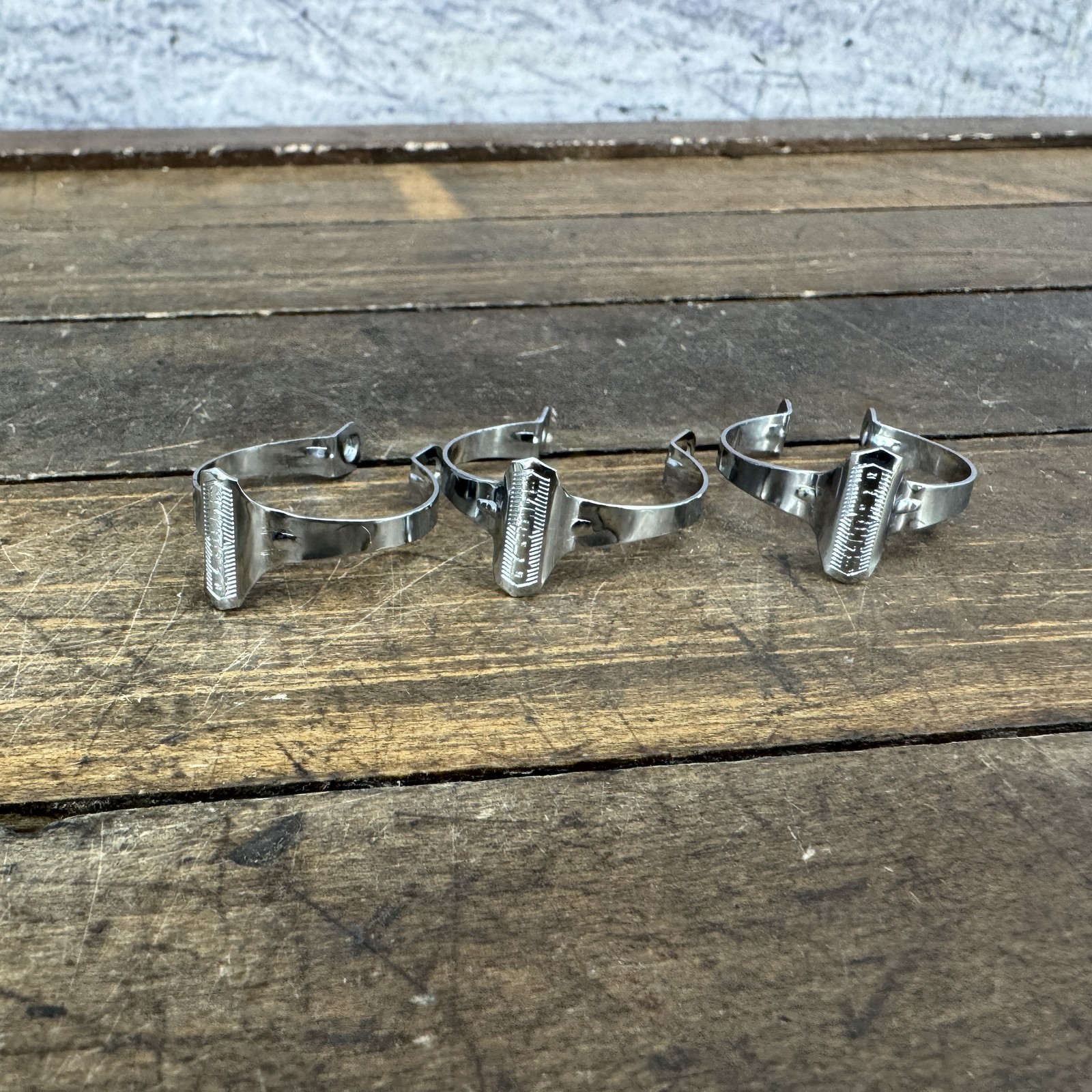 Vintage Shimano Down Tube BRake Clip Cable Clamp Set 1″ 25.4 Road No Screws
