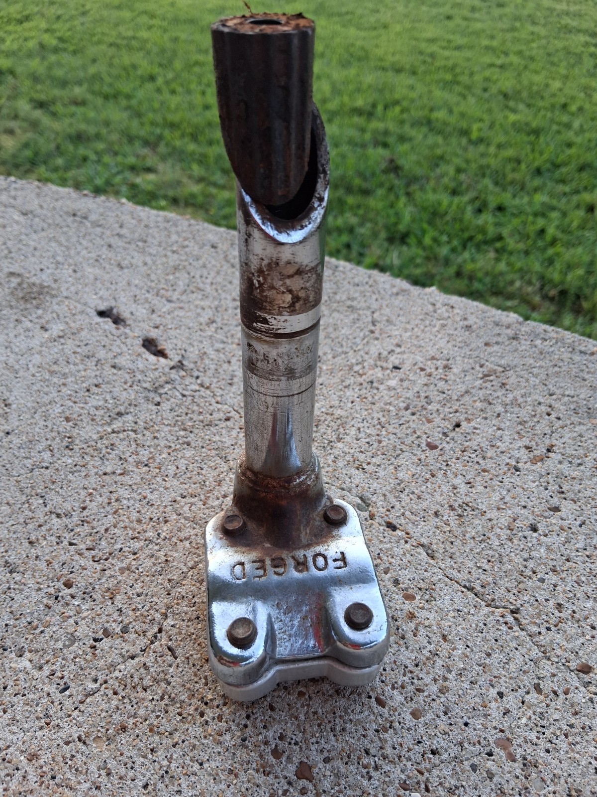 Old School Bmx Stem Stamp Forged, Survivor used condition 21.1mm