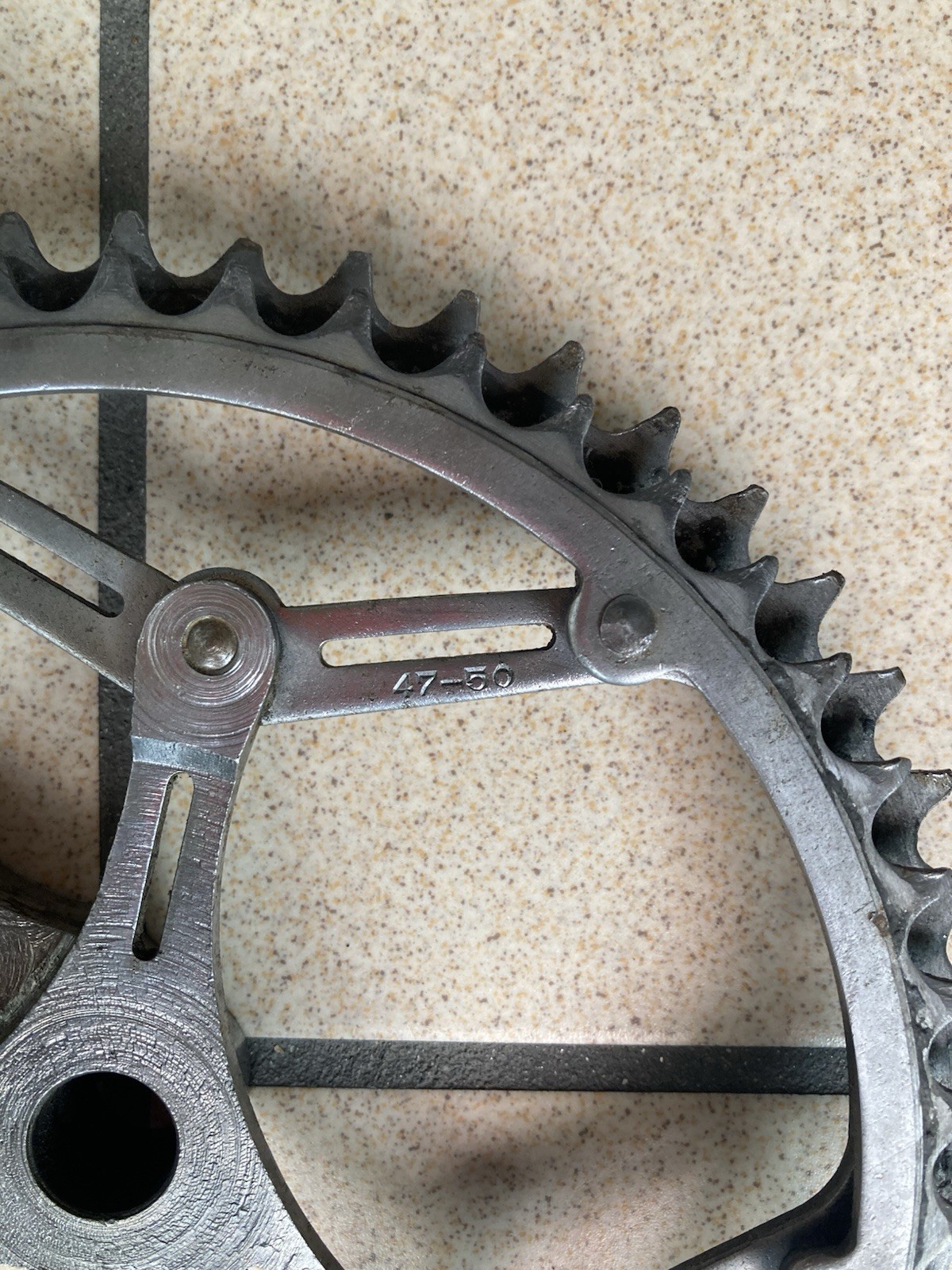 racing crankset pedivella Dx Gnutti 1950s/60s