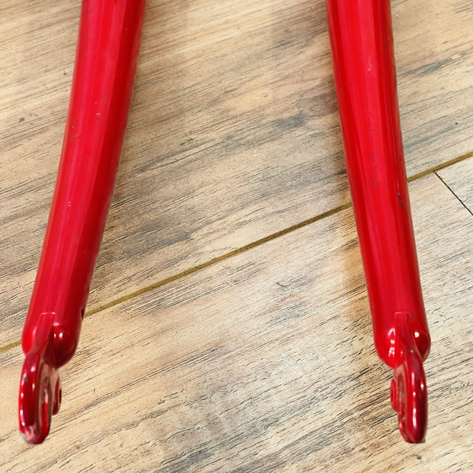 Trek Full Chromoly Steel MTB Fork 1-Inch Threaded 26 188 Steerer 395 AtoC Red 