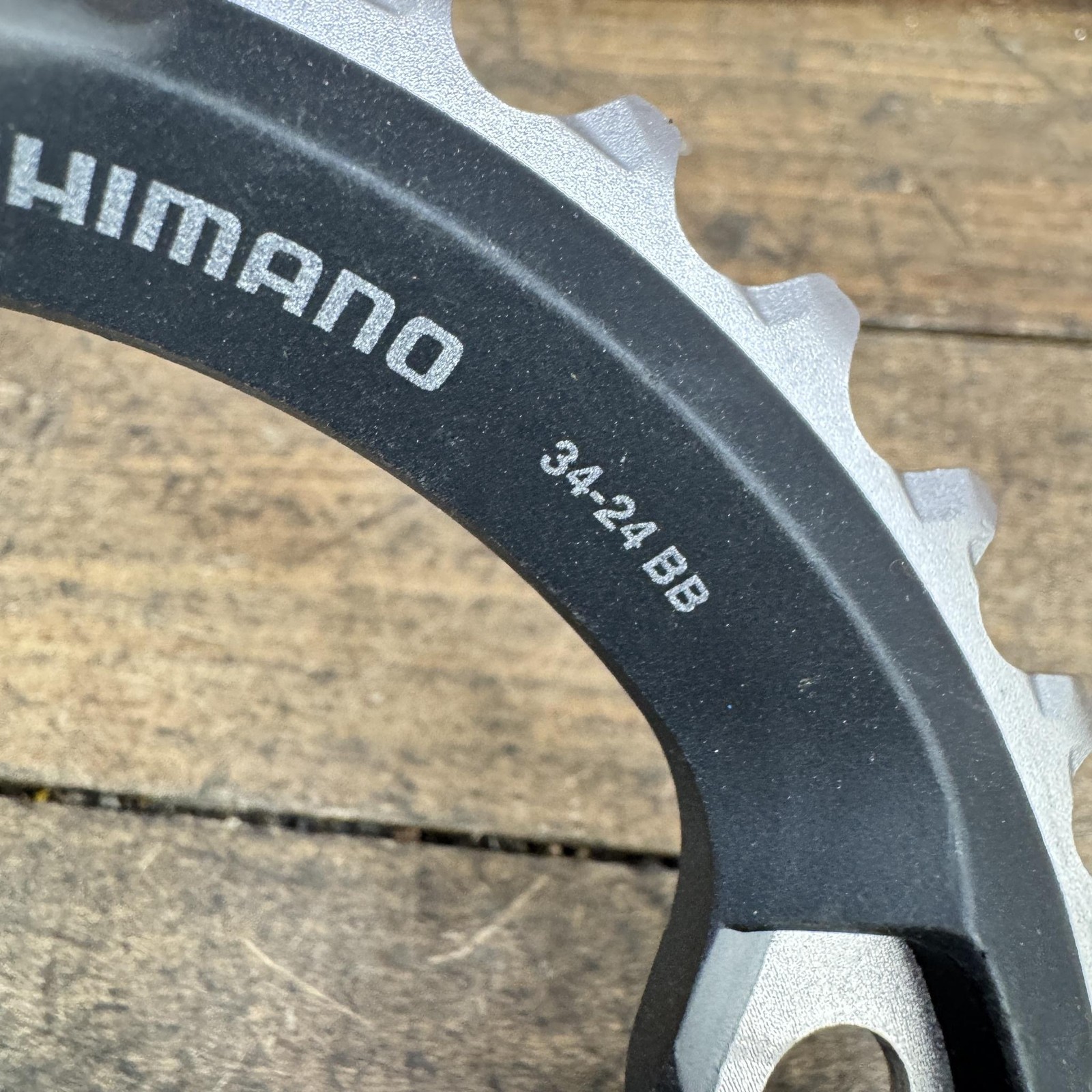 Shimano 34T Chainring Dyna-Sys11 96mm BCD 4-Arm Asymmetric Black 34-24 BB MTB