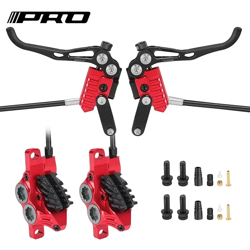 MTB 4 Piston Hydraulic Disc Brake 800mm/1550mm Internal Routing Split Oil Brake
