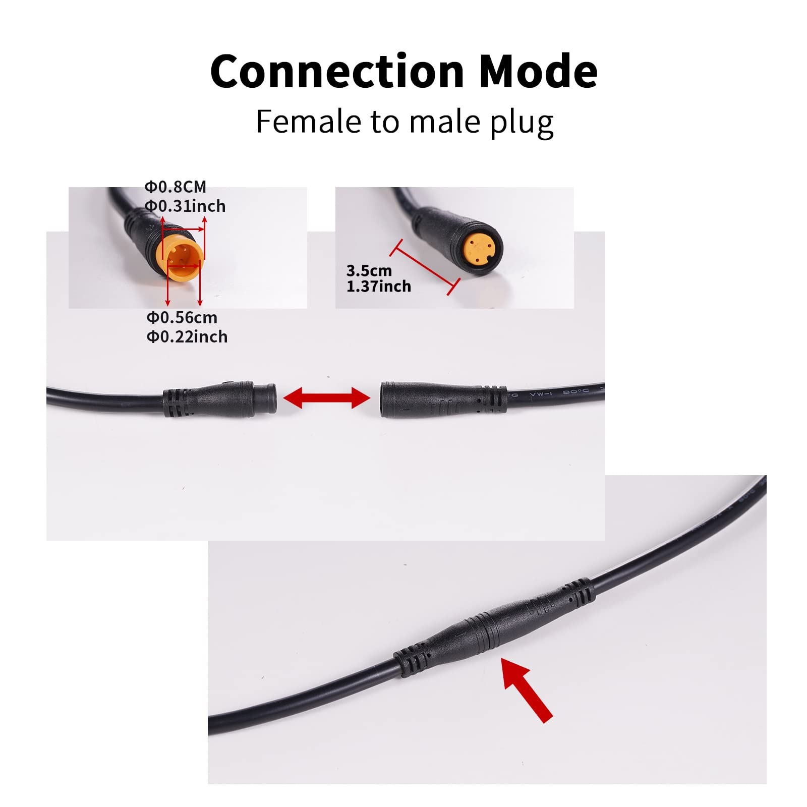 Extension Cable 2Pin/3Pin/4Pin/5Pin/6Pin/8Pin/9Pin Waterproof Plug Works for …
