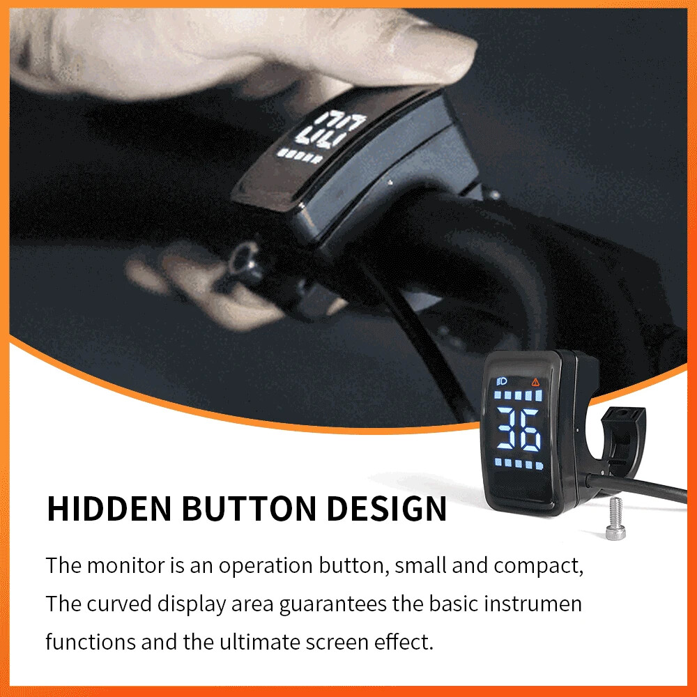 Display E-bike Intelligent LCD Screen Waterproof for BAFANG BBS02B BBS01B BBSHD