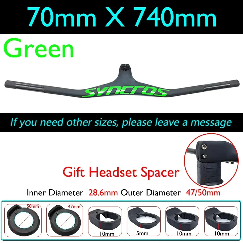 FRASER IC SL XC Carbon Fiber MTB Bicycle Integrated Handlebar -17° Degree 28.6mm